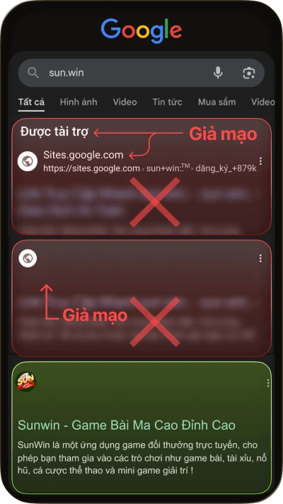 Thông báo bảo mật SUNWIN 2 Cách vào link Sunwin